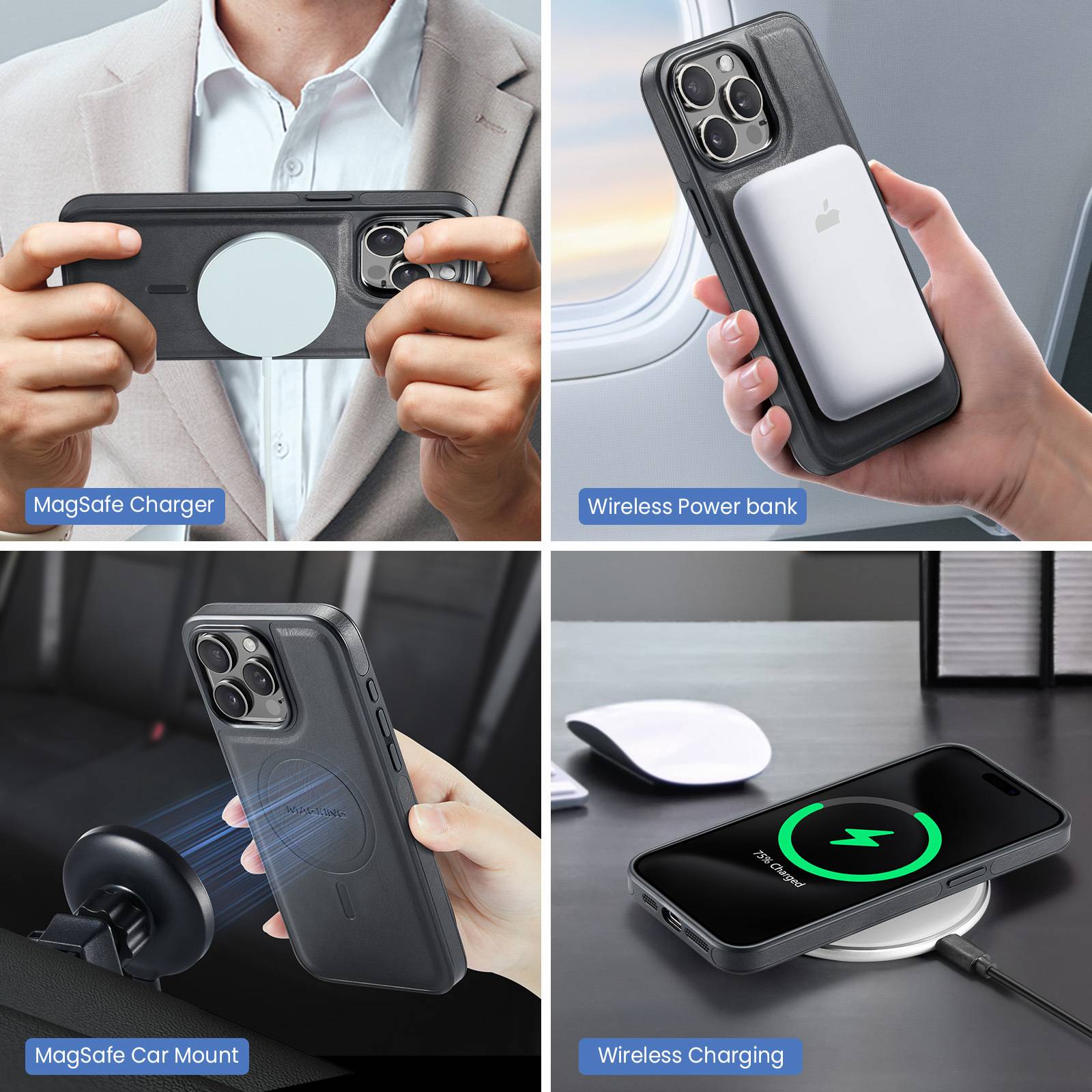 Magnetische Kartenhalterhülle für Samsung Samsung Galaxy S23 Ultra