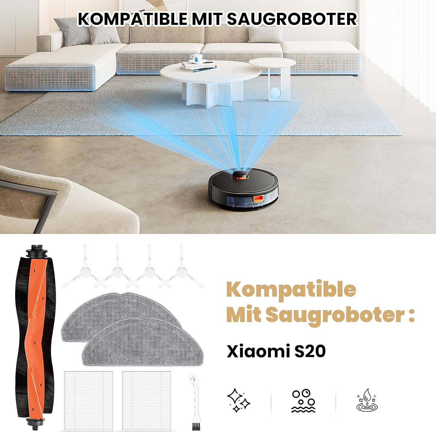 Xiaomi S20 Saugroboter Ersatzteil-Kit