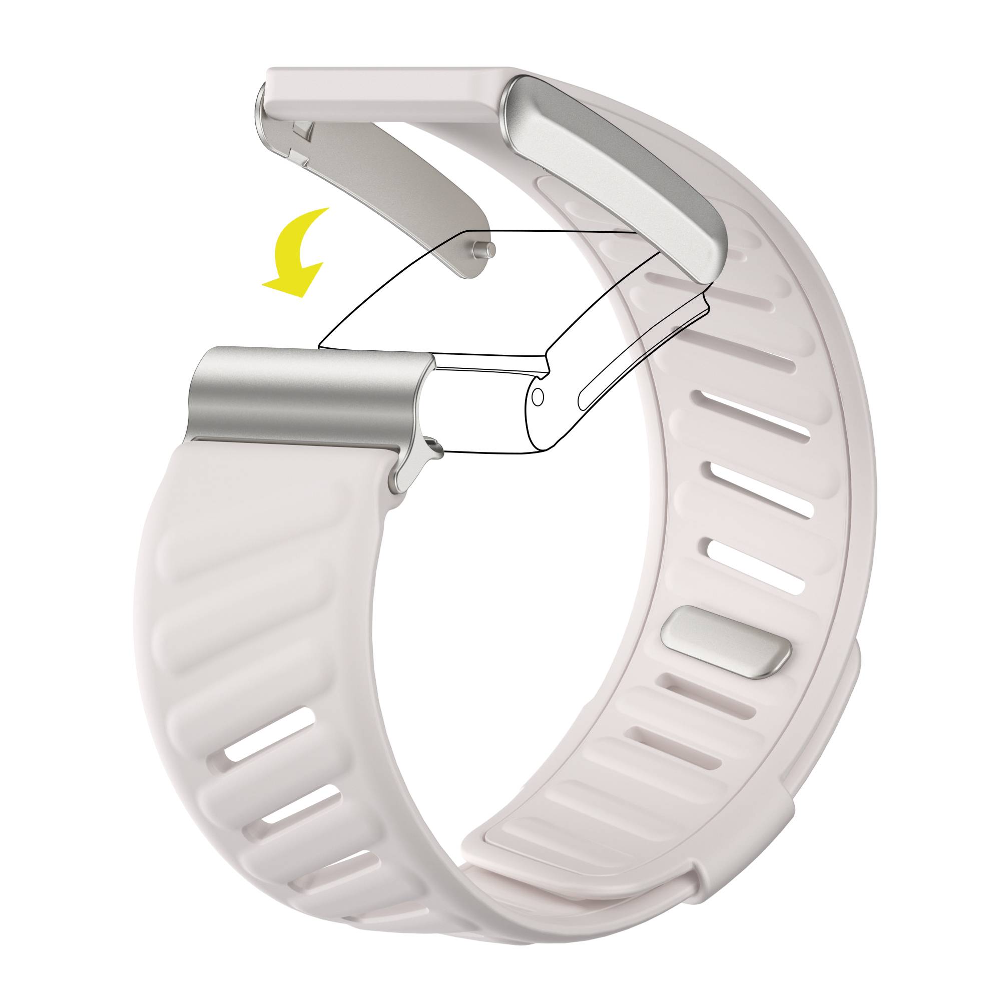 Silikon-Uhrenarmband für Whoop 4.0 LightGrey