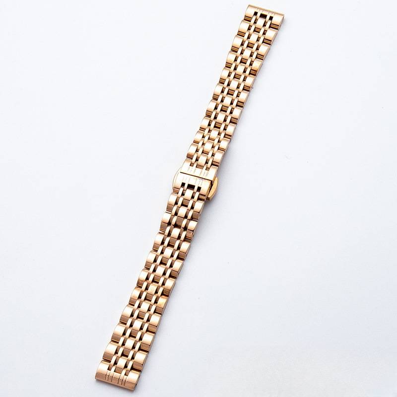 Edelstahl-Uhrenarmband für Garmin Lily 2 - 14 mm Schmetterlingsschließe Gold