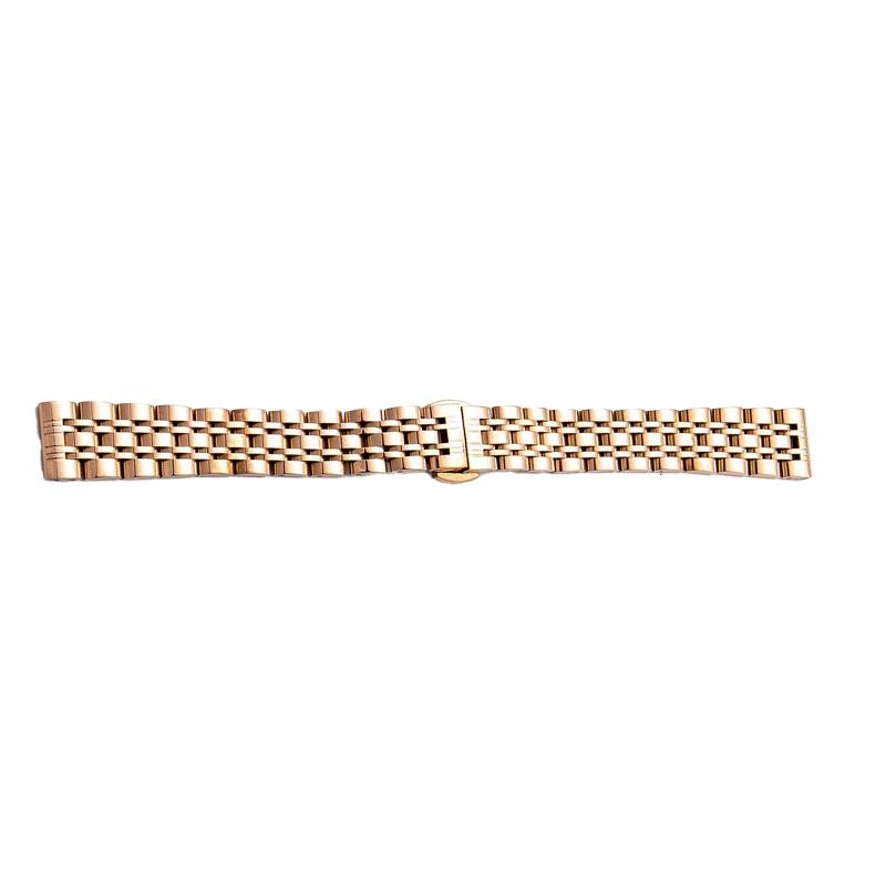 Edelstahl-Uhrenarmband für Garmin Lily 2 - 14 mm Schmetterlingsschließe Gold