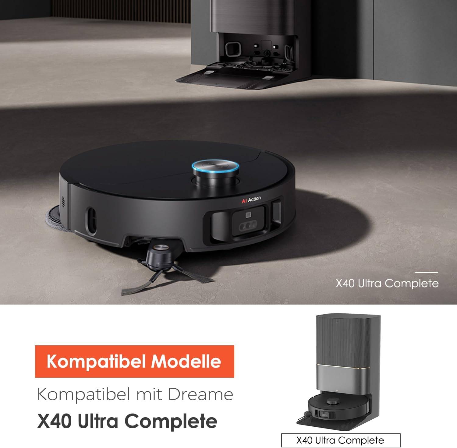 Zubehörset für Dreame X40 Ultra Roboterstaubsauger