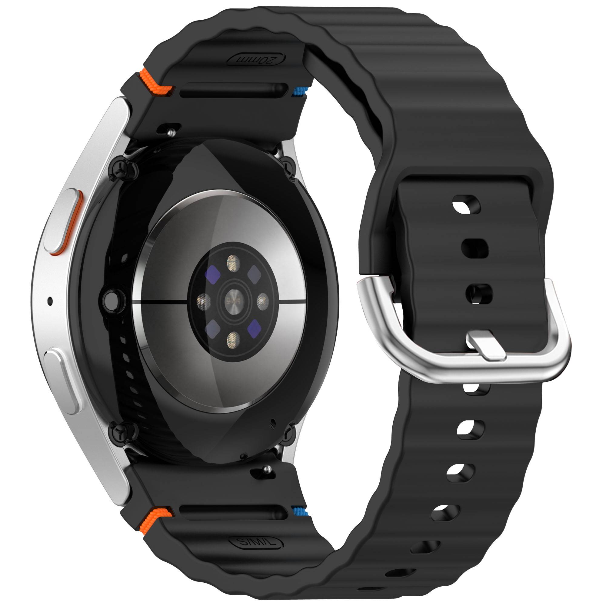 Samsung Watch 7 Wave Armband - Silberne Schnalle (Farbbeständig)