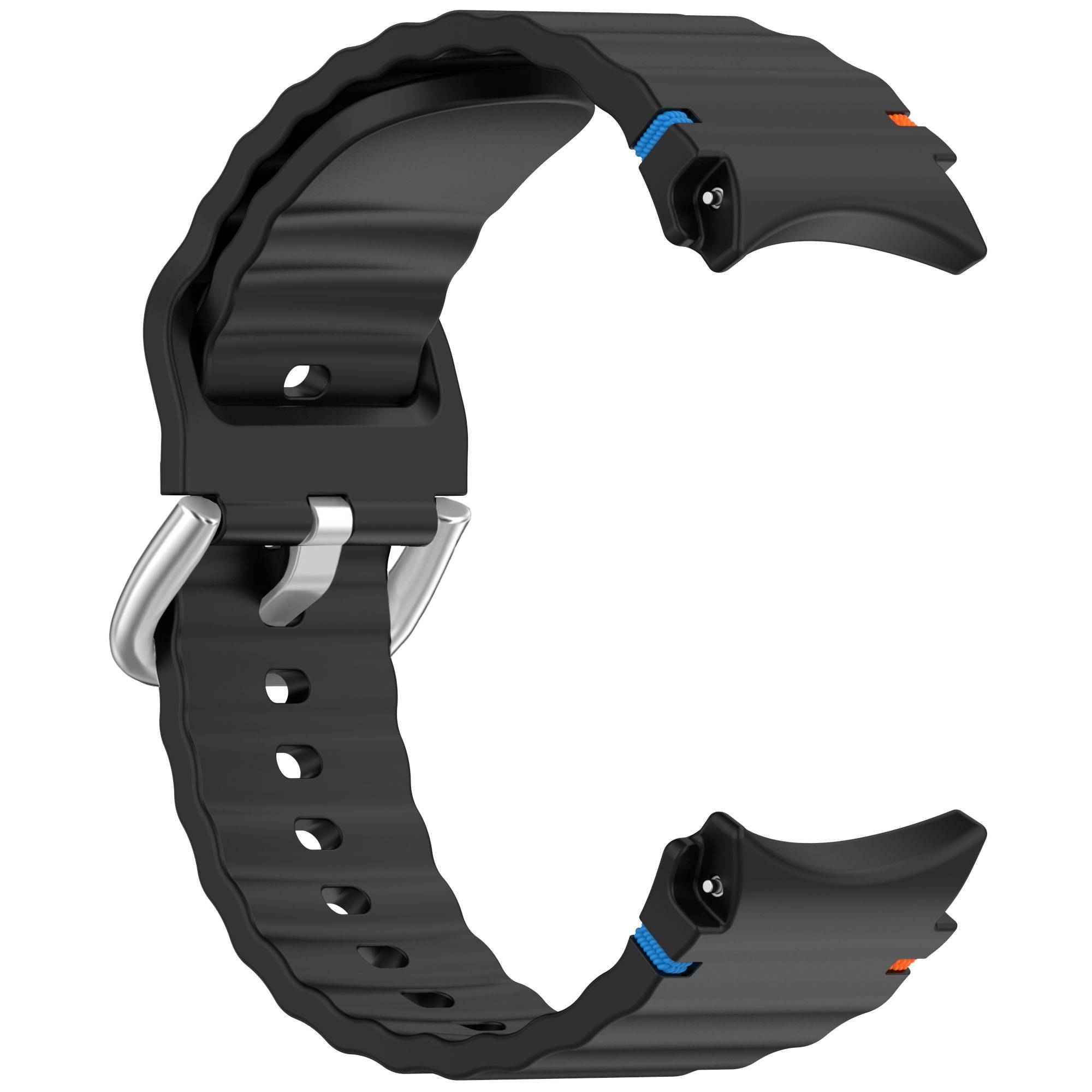 Samsung Watch 7 Wave Armband - Silberne Schnalle (Farbbeständig)