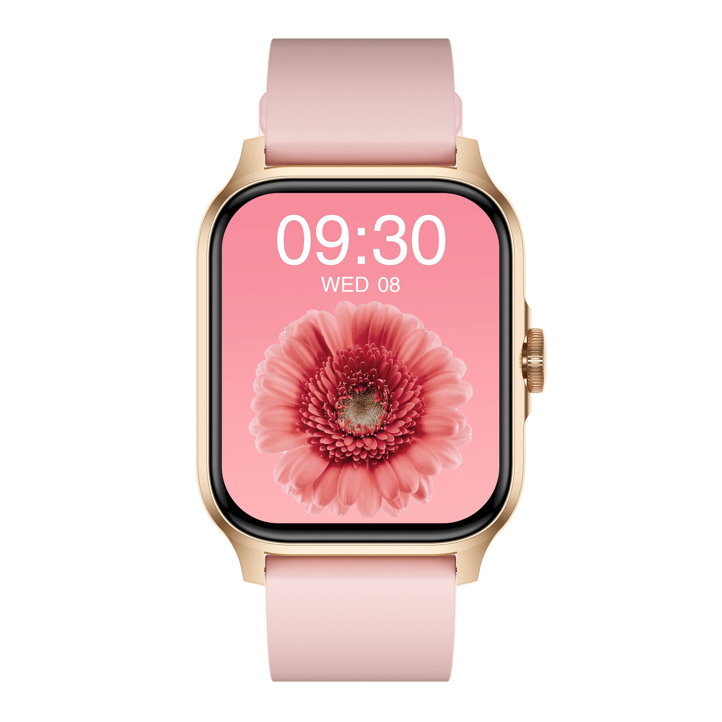 Smartwatch mit Herzfrequenz, Blutdruck, Blutsauerstoff, Schrittzähler Champagne