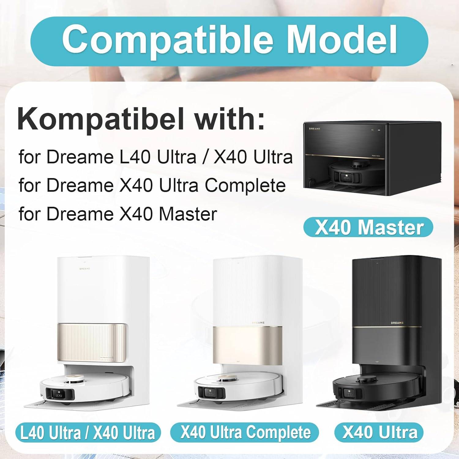 Ersatzzubehör für Dreame X40 Ultra Complete