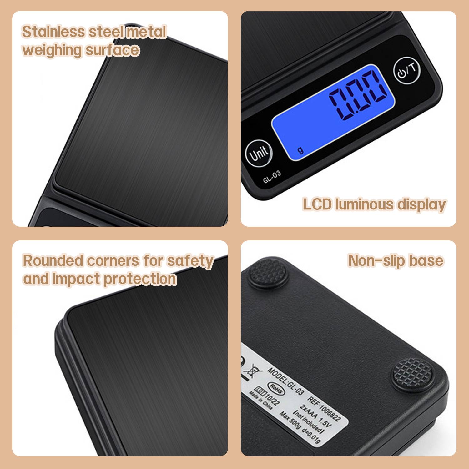 Präzisionswaage / Kaffeewaage, 300g / 0,1g