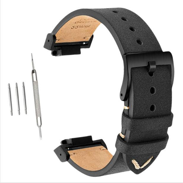 Echtleder-Uhrenarmband für Casio G-SHOCK DW-5600/GWB5600/GA-2100 Black + Black