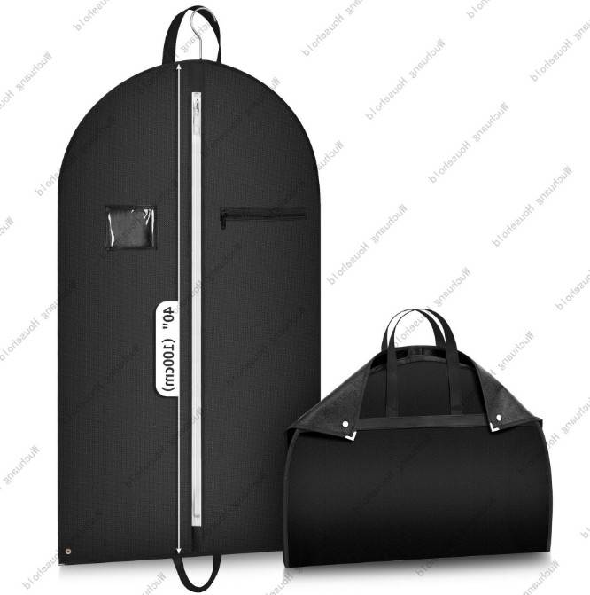 Premium-Kleidersack, atmungsaktive Kleiderschutzhülle für die Aufbewahrung im Schrank Black M