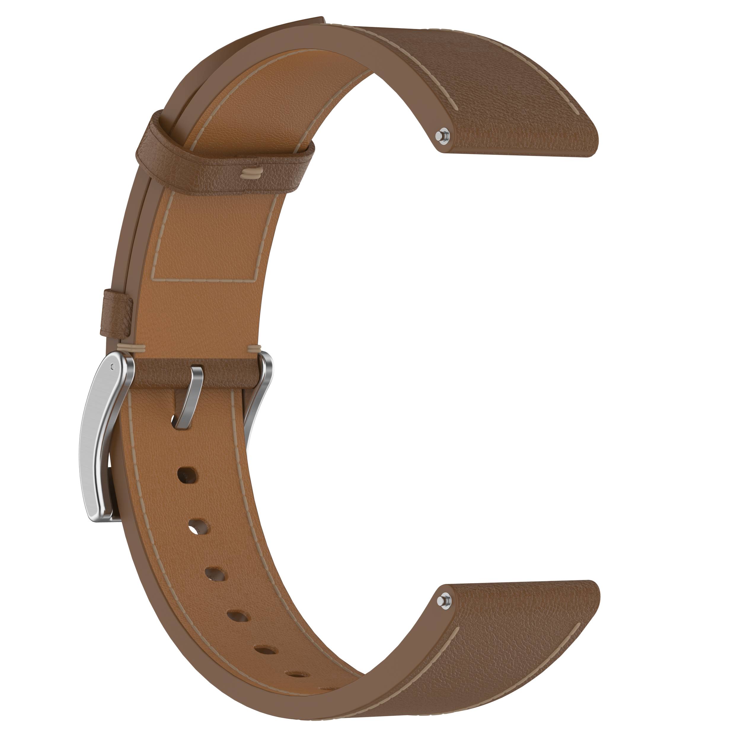 Echtes Lederarmband für Huawei GT5 Brown 18 mm