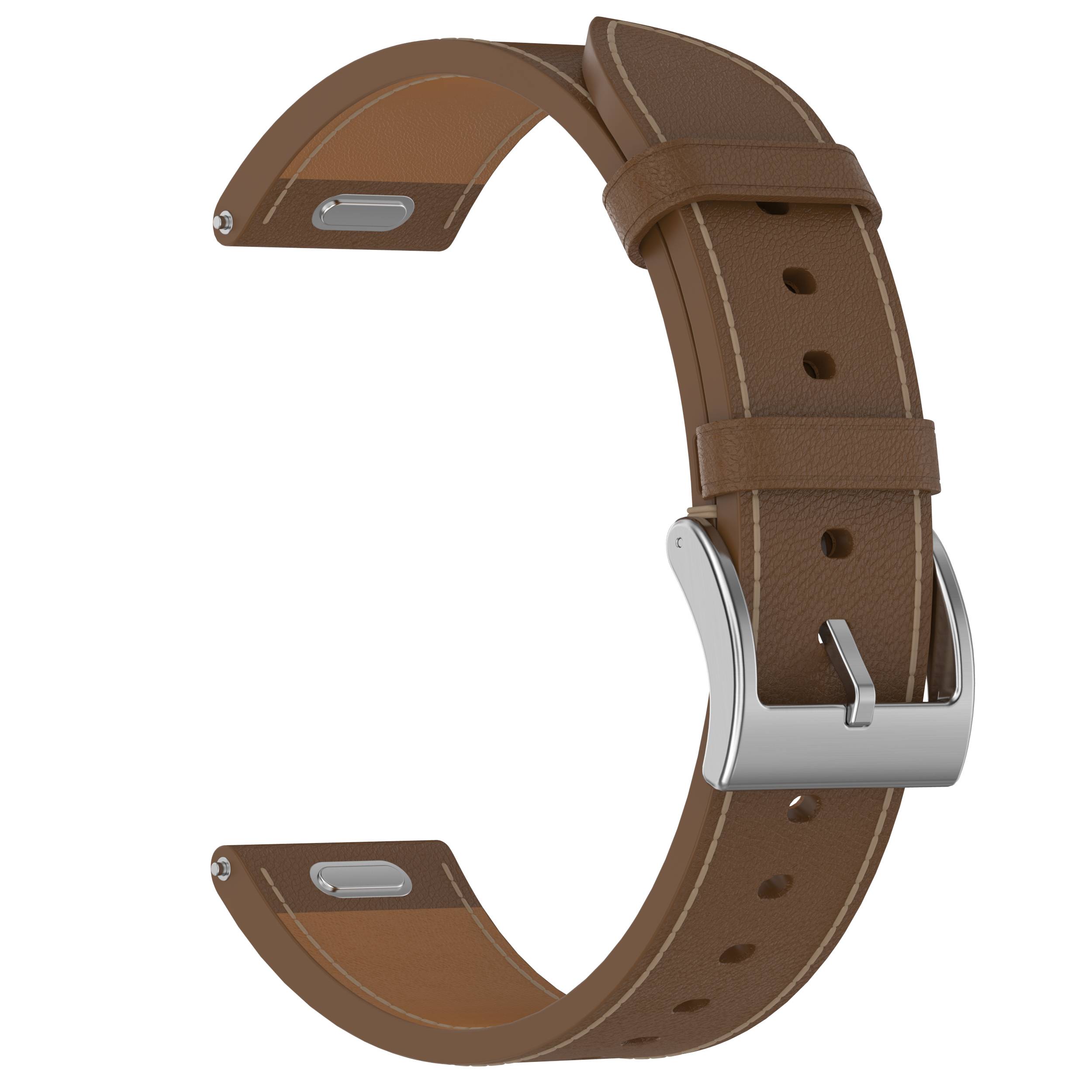 Echtes Lederarmband für Huawei GT5 Brown 18 mm
