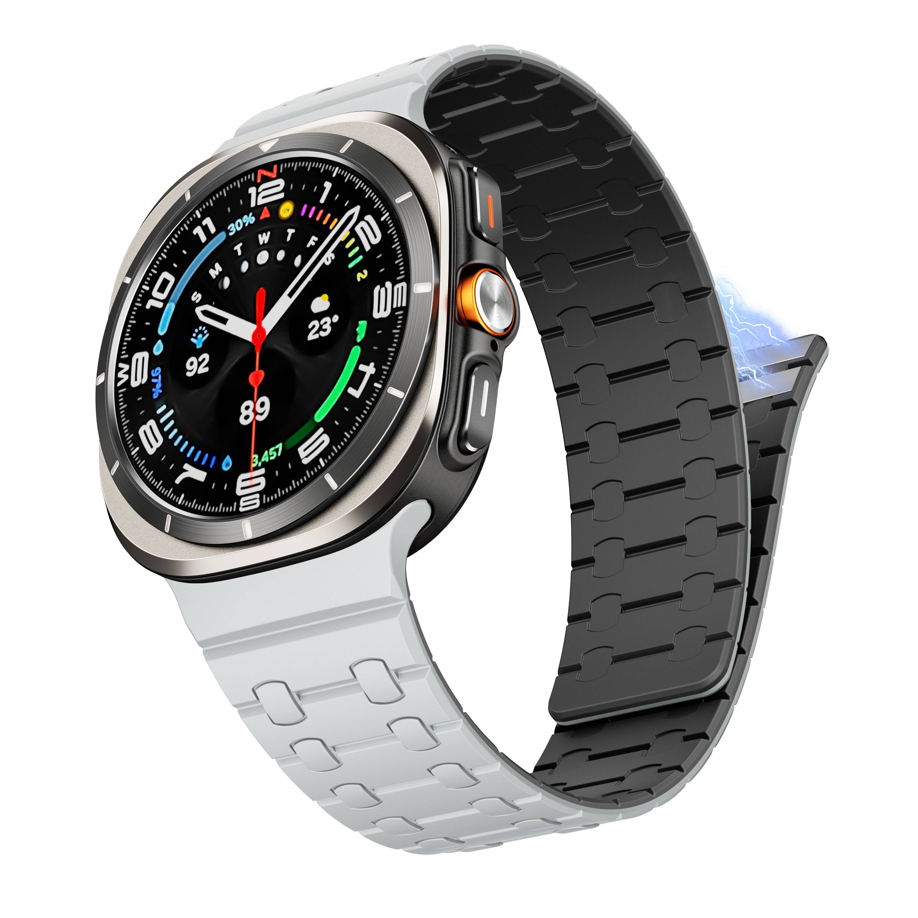 Samsung Ultra AP Magnetisches Uhrenarmband Grey+Black