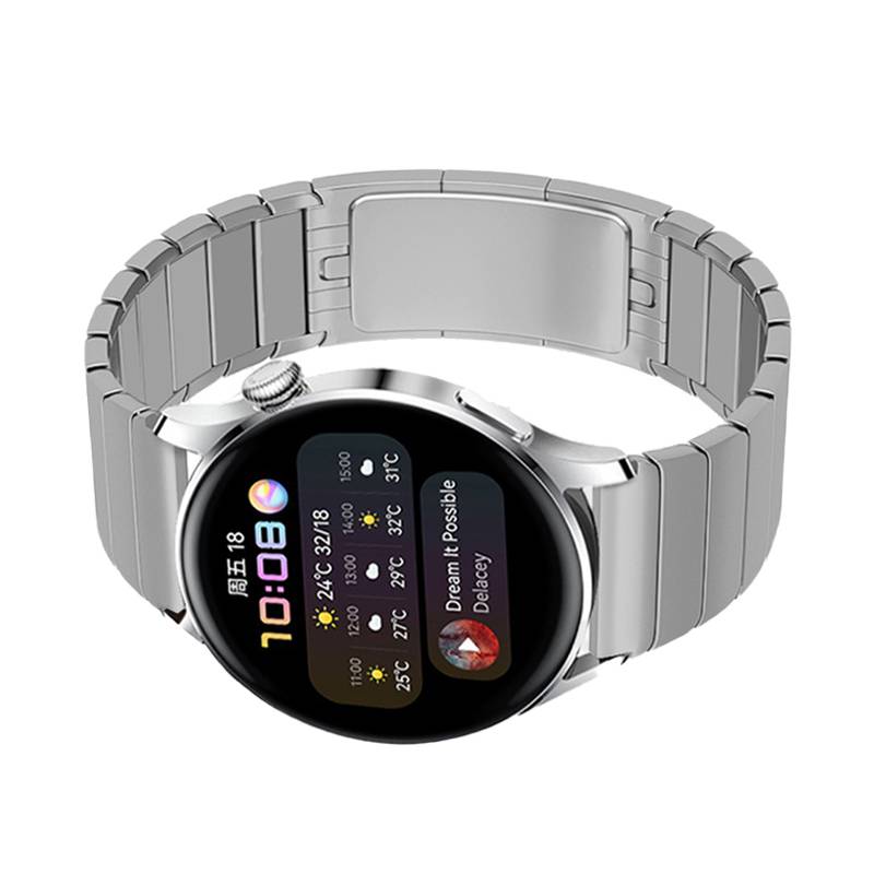 Echtes Titan-Uhrenarmband - 22 mm mit Originalschließe Silver