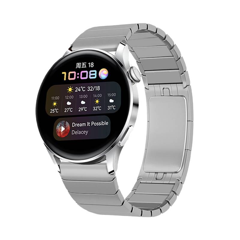 Echtes Titan-Uhrenarmband - 22 mm mit Originalschließe Silver