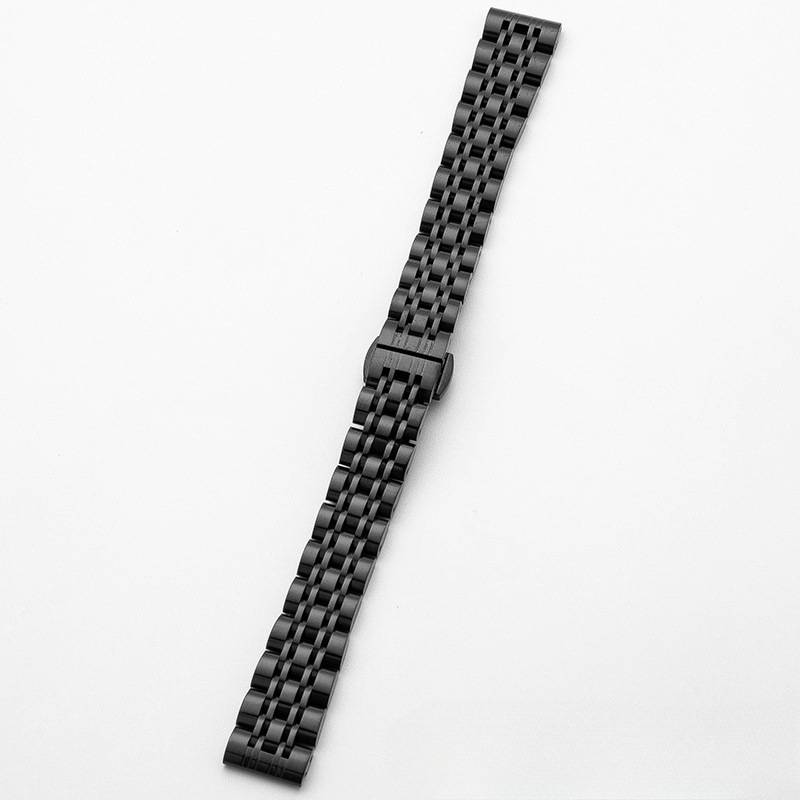 Edelstahl-Uhrenarmband für Garmin Lily 2 - 14 mm Schmetterlingsschließe Black