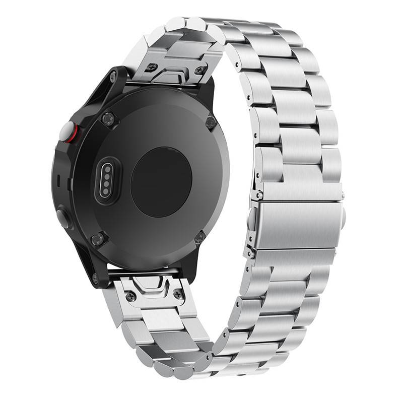 Silbernes Schnellverschluss-Uhrenarmband für Garmin Fenix 7s (20 mm)