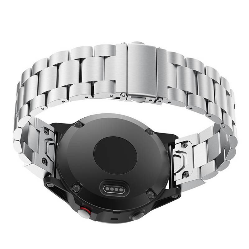 Silbernes Schnellverschluss-Uhrenarmband für Garmin Fenix 7s (20 mm)