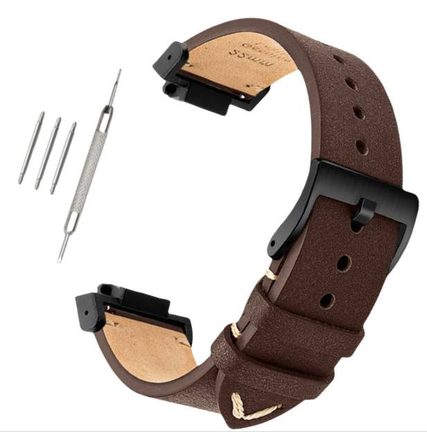 Echtleder-Uhrenarmband für Casio G-SHOCK DW-5600/GWB5600/GA-2100 Brown+Black