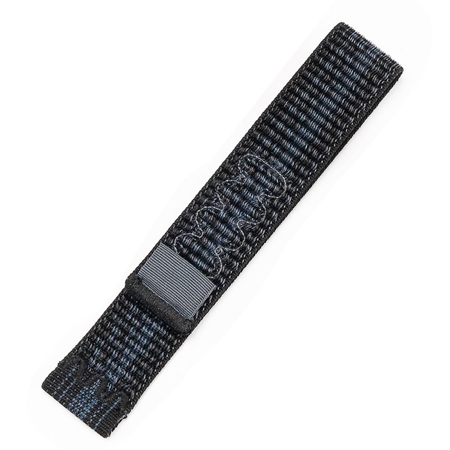 Garmin kompatibles Nylon-Uhrenarmband 22mm - Forerunner 245/255/265M Black+Blue