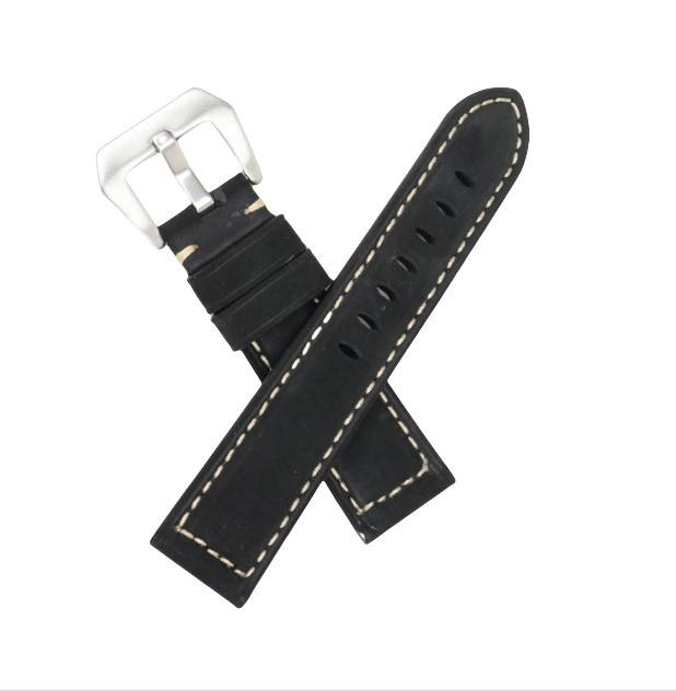 Echtes Lederarmband für Panerai Black 22 mm