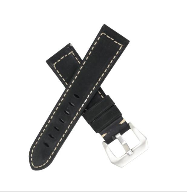 Echtes Lederarmband für Panerai Black 22 mm