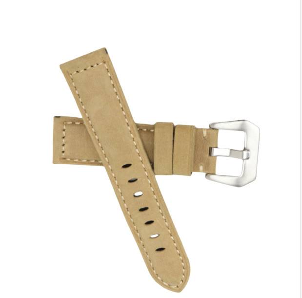 Echtes Lederarmband für Panerai Khaki 22 mm