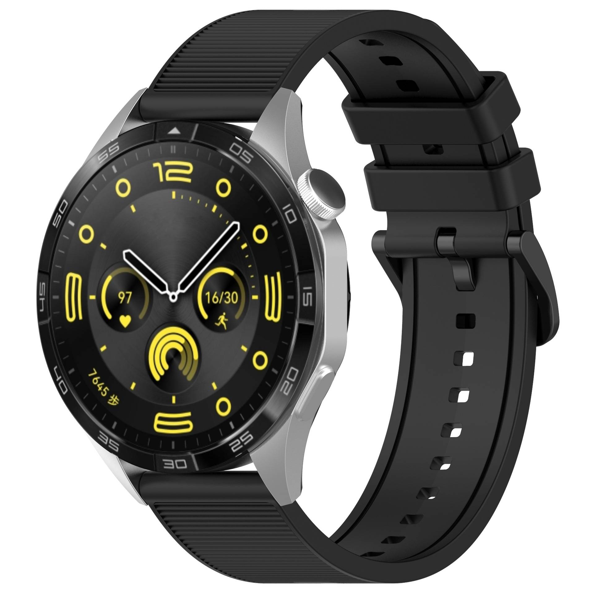 Silikon-Uhrenarmband 22mm für Huawei Watch GT4 Black