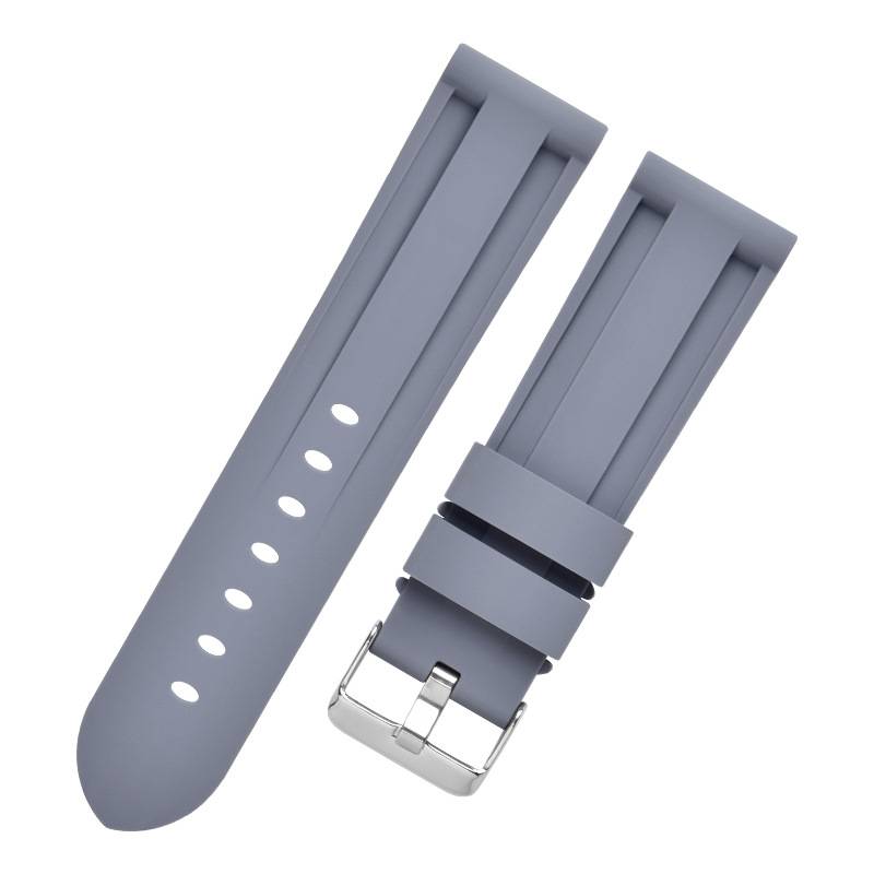 Silikon-Uhrenarmband für Panerai Luminor Marina Grey 22 mm