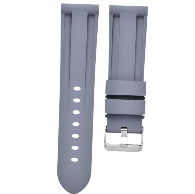 Silikon-Uhrenarmband für Panerai Luminor Marina Grey 24 mm