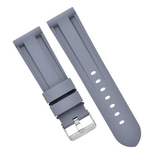Silikon-Uhrenarmband für Panerai Luminor Marina Grey 24 mm
