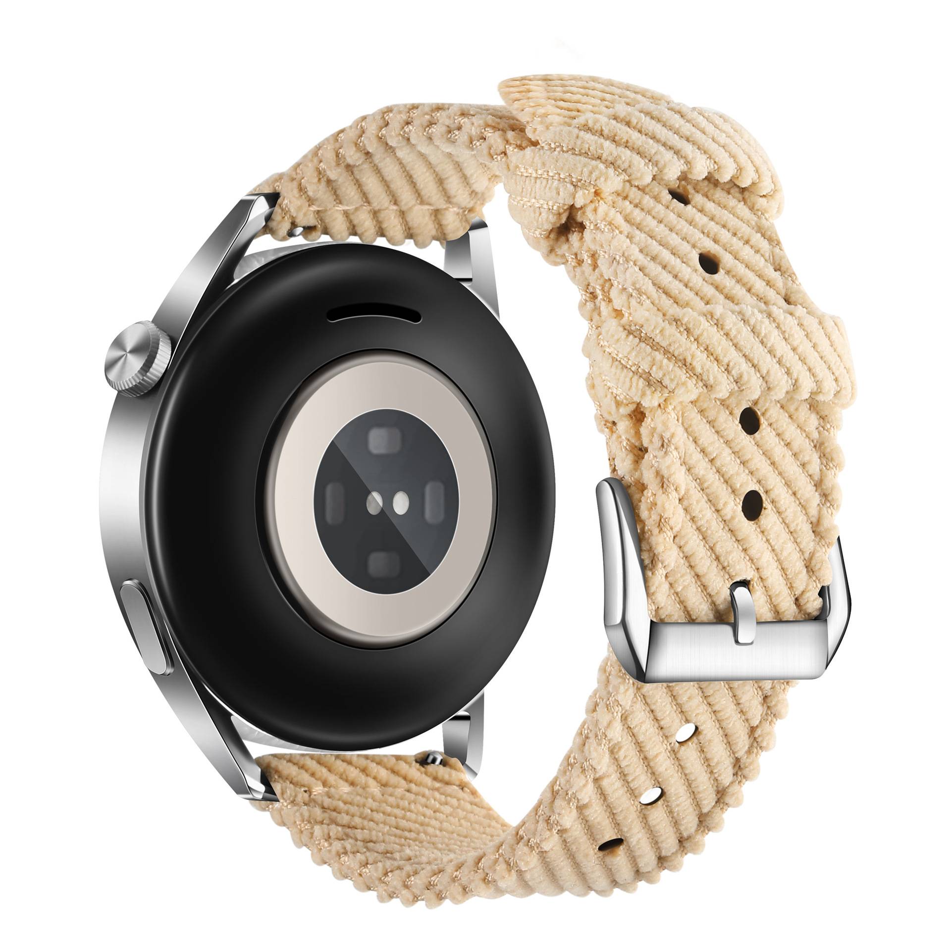 Schnellwechsel-Uhrenarmband aus 22 mm Nylon-Canvas für Huawei Watch 3/4 GT3 Beige