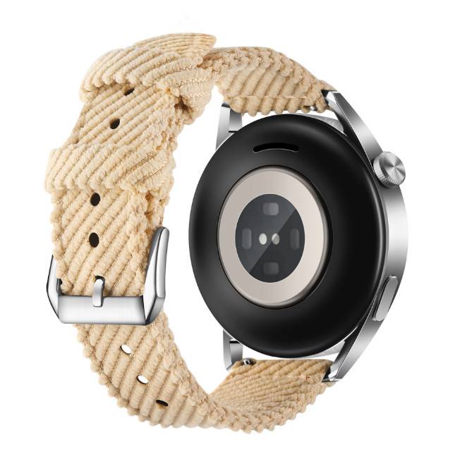 Schnellwechsel-Uhrenarmband aus 22 mm Nylon-Canvas für Huawei Watch 3/4 GT3 Beige