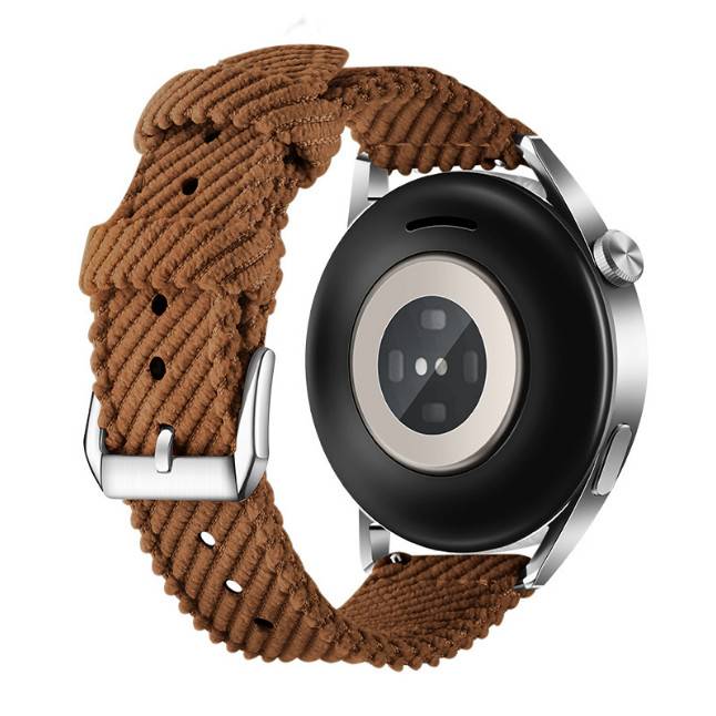 Schnellverschluss-Nylonarmband für Huawei Watch 3/4 GT3 - 20 mm Brown
