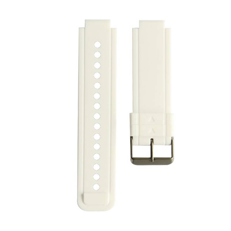 Weißes Silikon-Uhrenarmband für Garmin Vivoactive Acetate Smartwatch