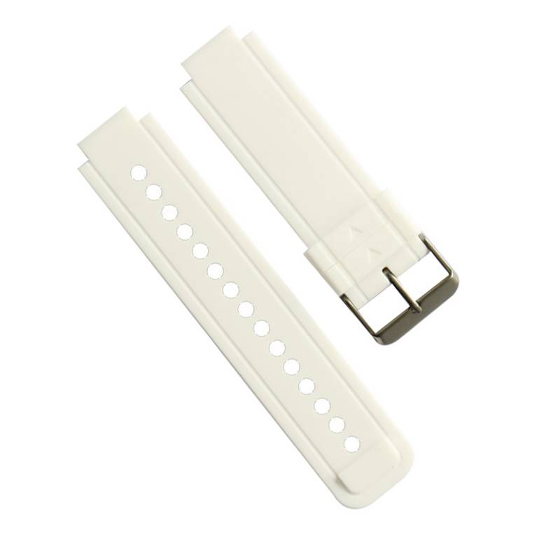 Weißes Silikon-Uhrenarmband für Garmin Vivoactive Acetate Smartwatch