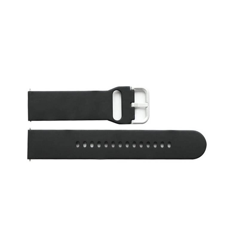 Schwarzes Silikon-Uhrenarmband für Fitbit Versa 2/Lite