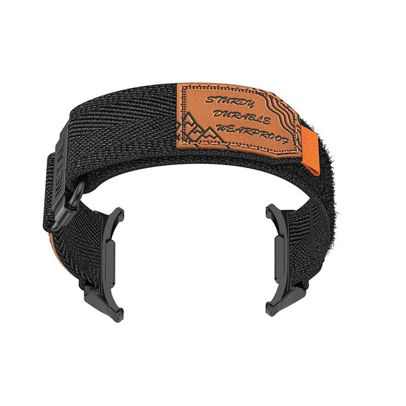 Geflochtenes Nylon-Uhrenarmband für Samsung Galaxy Watch 7 Black