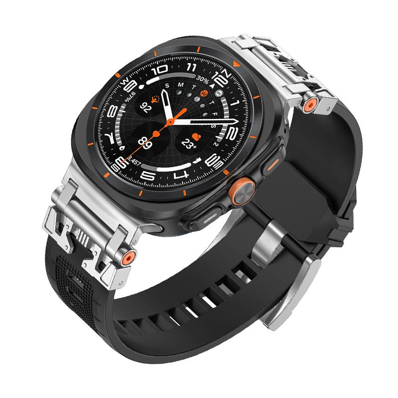 Uhrenarmband mit Schließe für Samsung Watch 7 Ultra Black