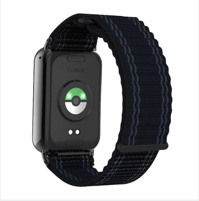 Nylon Wave Tank Kettengliederschlaufe Armband für Xiaomi Band 9/8 Pro Black