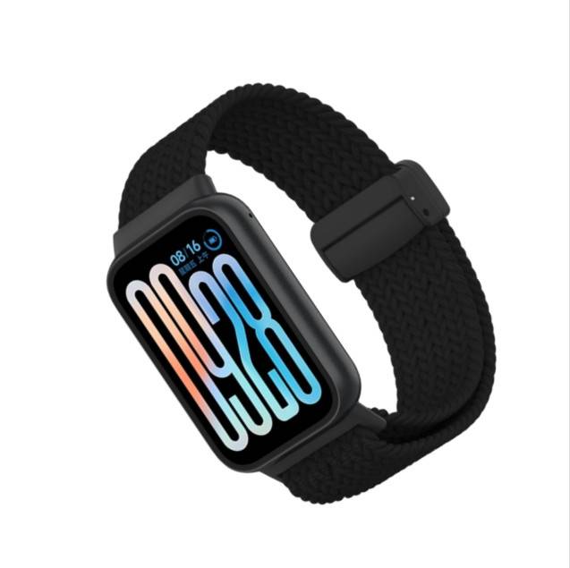 Nylon-Uhrenarmband für Xiaomi Mi Band 9 Pro/8 Pro, Redmi Watch 5 Black