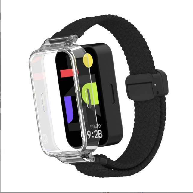 Redmi Band 3/9 Active Nylon-Armband mit Magnetverschluss Black