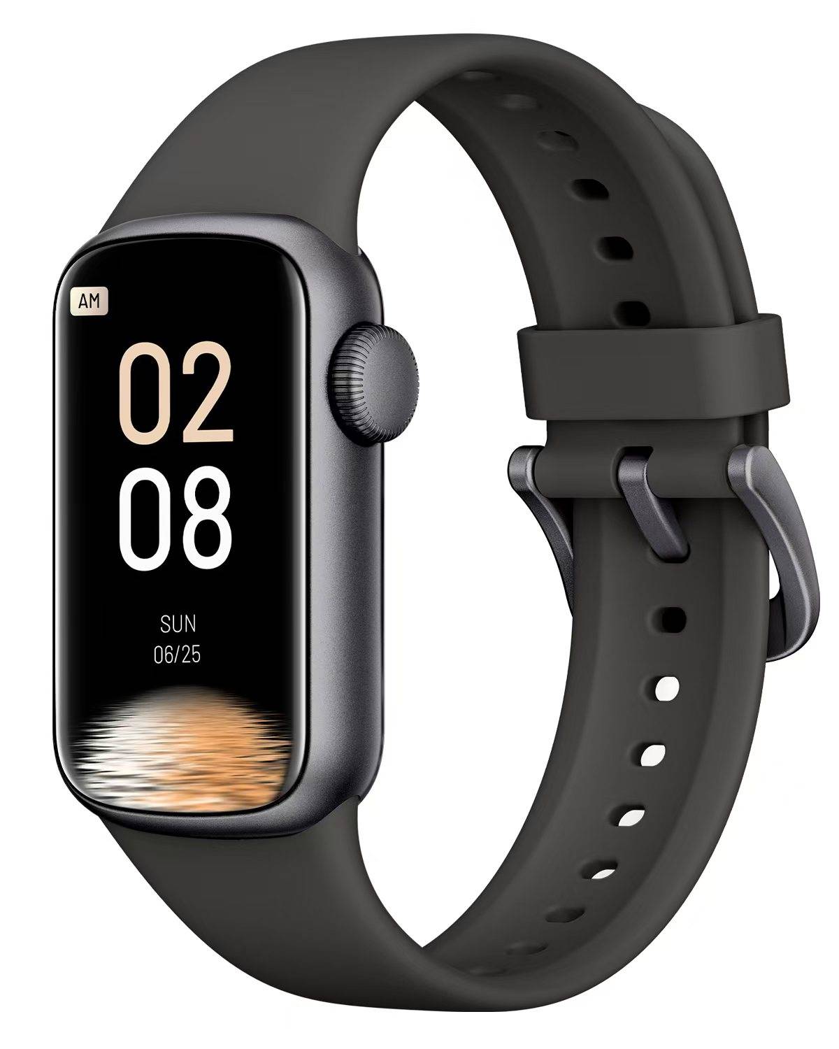 Smartwatch mit Herzfrequenzmesser, Blutdruckmessgerät, Schlafmonitor, Schrittzähler Black