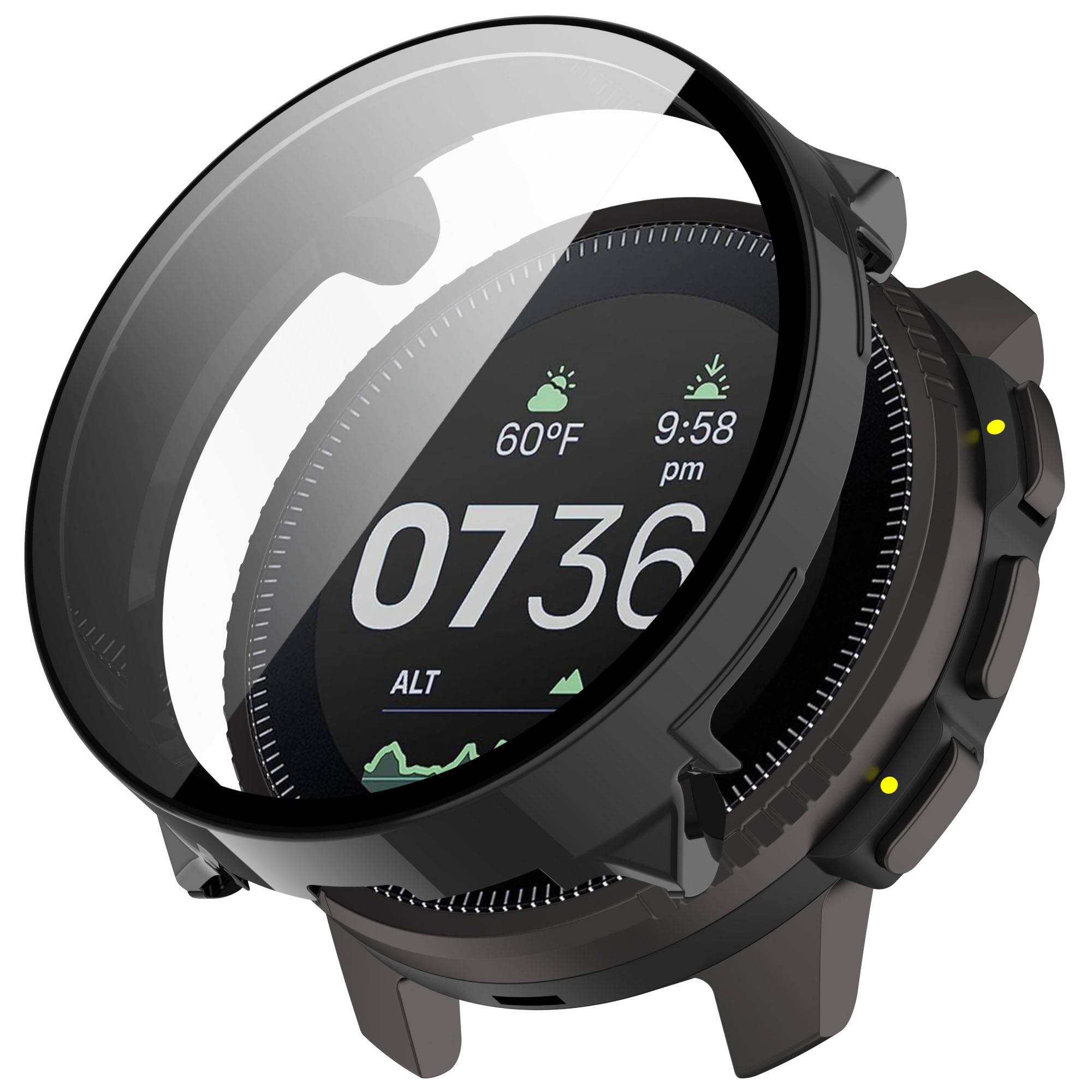 Hülle mit integriertem Displayschutz Suunto Vertical Black