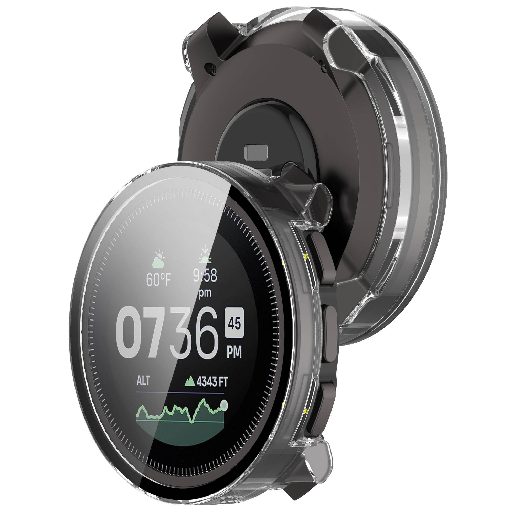 Hülle mit integriertem Displayschutz Suunto Vertical Transparent