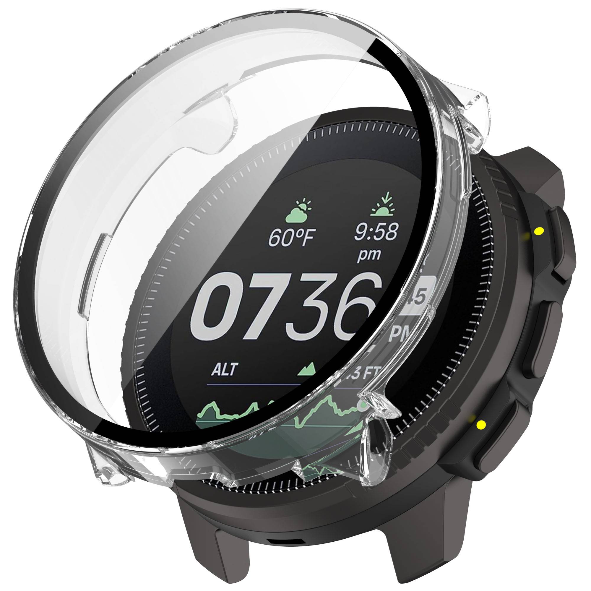 Hülle mit integriertem Displayschutz Suunto Vertical Transparent