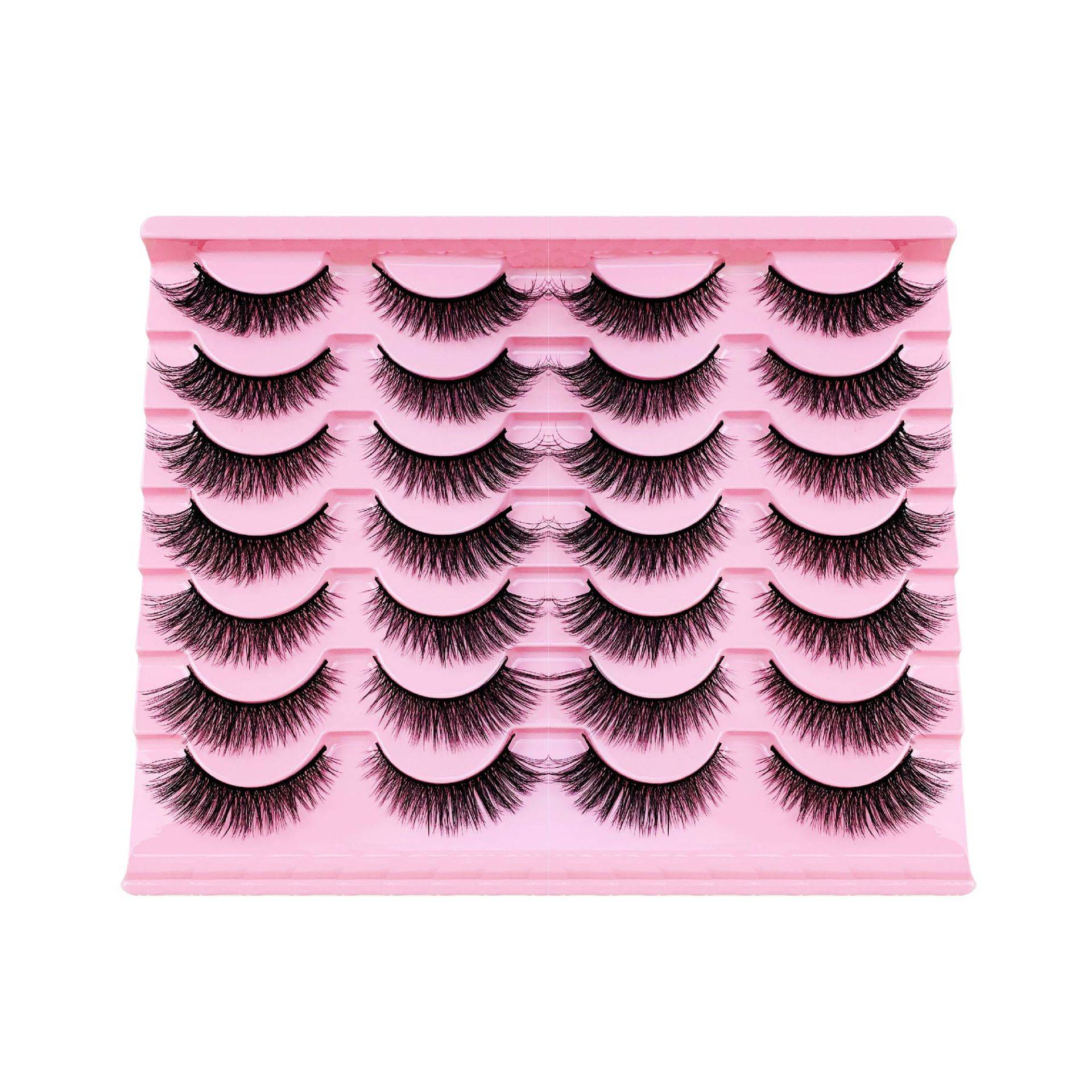 Black Terrier Lashes FH03 (14 Paar) - Natürliche & Voluminöse 3D Falsche Wimpern