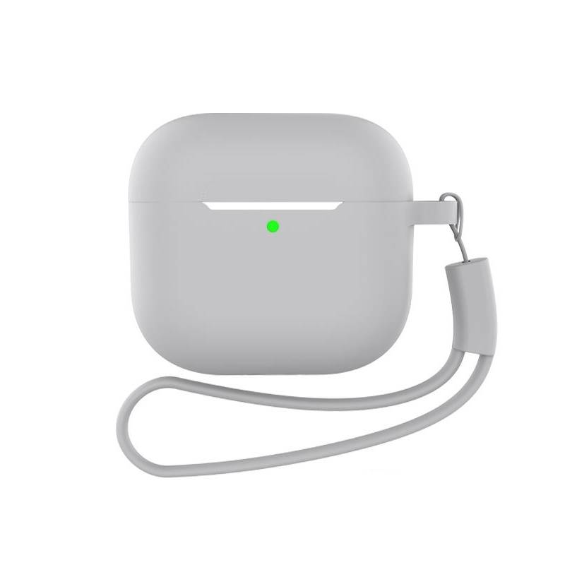 AirPods-Etui mit Schlüsselanhänger und Zubehör Grey AirPods 4 Flach