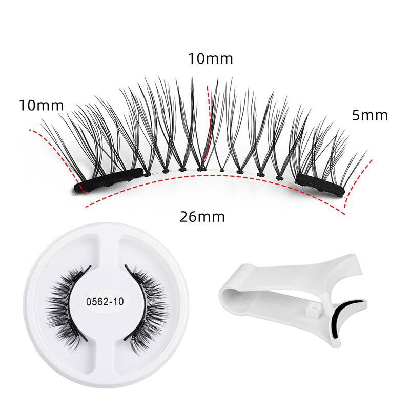 Magnetische Wimpern mit V-förmigem Applikator und Quantenmagneten Modell 2