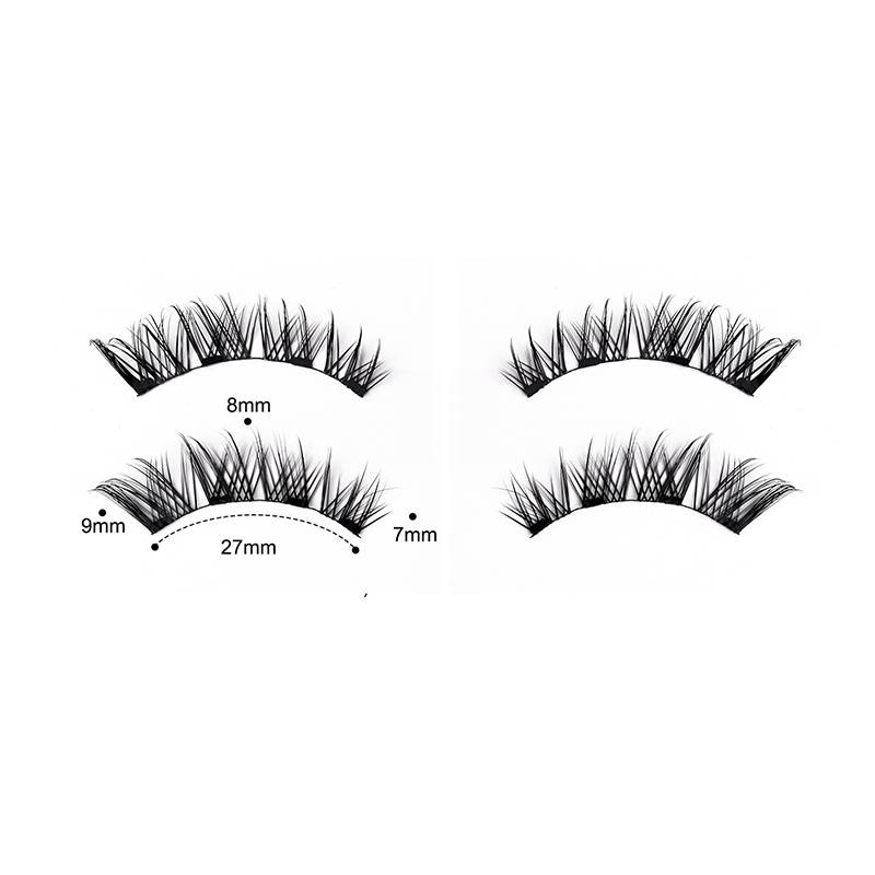 Magnetische Wimpern einfach anzuwendende künstliche Wimpern mit Applikator Modell 6