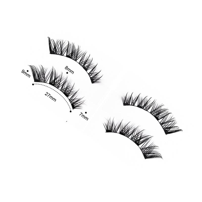 Magnetische Wimpern einfach anzuwendende künstliche Wimpern mit Applikator Modell 6